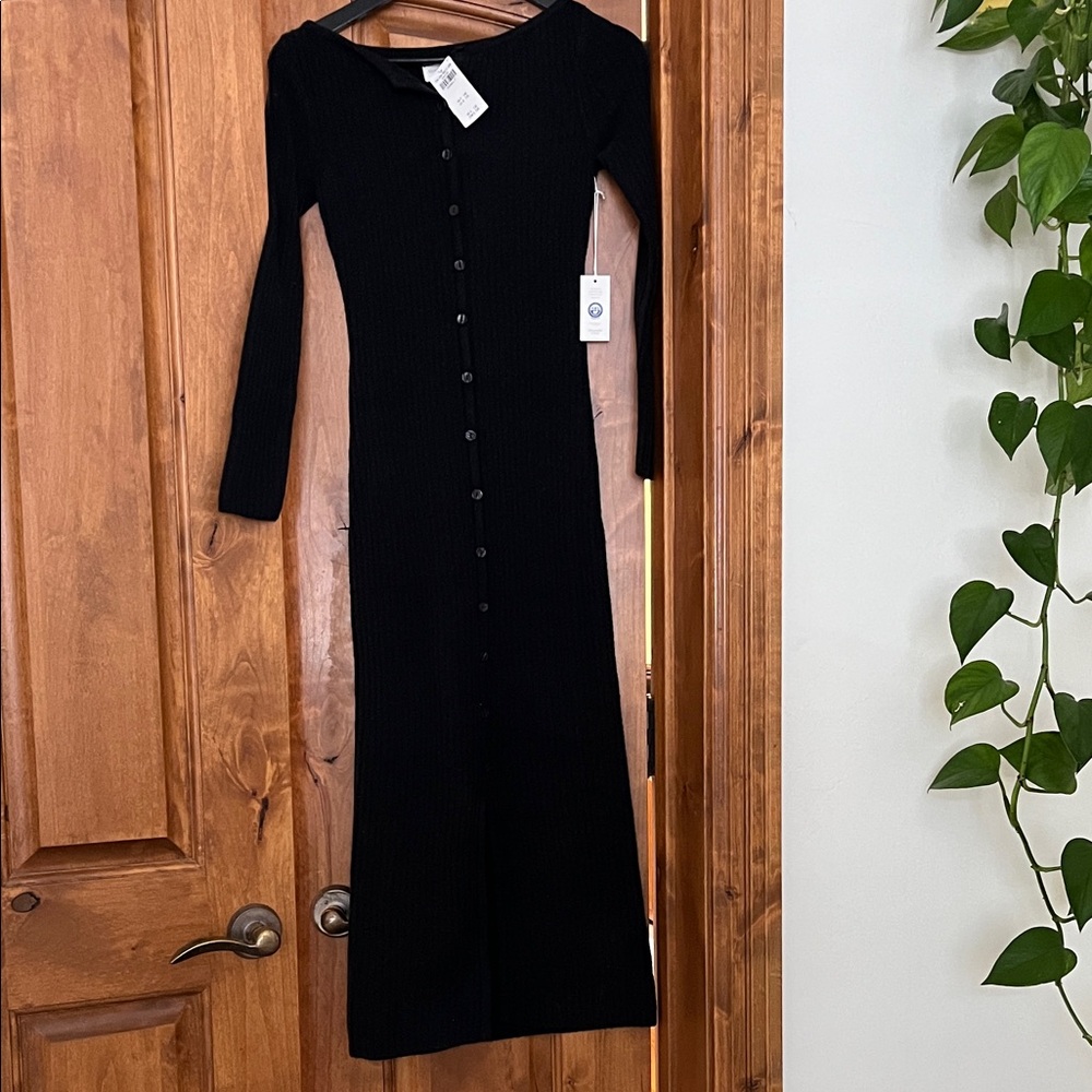 Abercrombie & Fitch Black Long Sleeve Dress